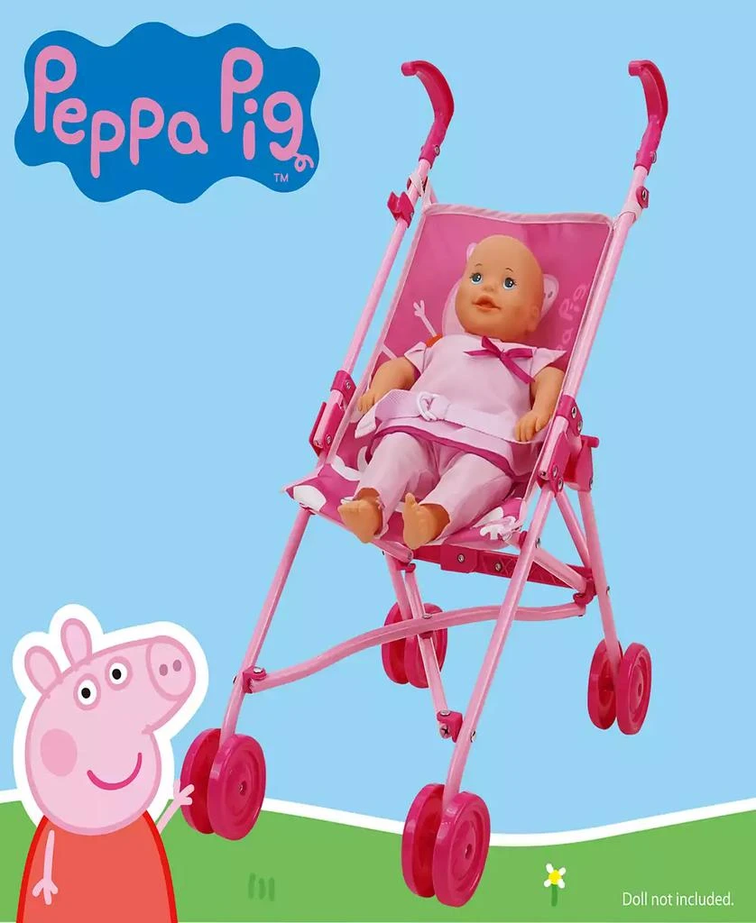 商品Peppa Pig|Pink  White Dots Doll Umbrella Stroller,价格¥112,第4张图片详细描述