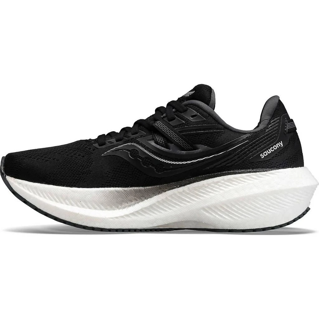 商品Saucony|Men's Triumph 20 Running Shoes - Medium Width In Black/white,价格¥1027,第3张图片详细描述