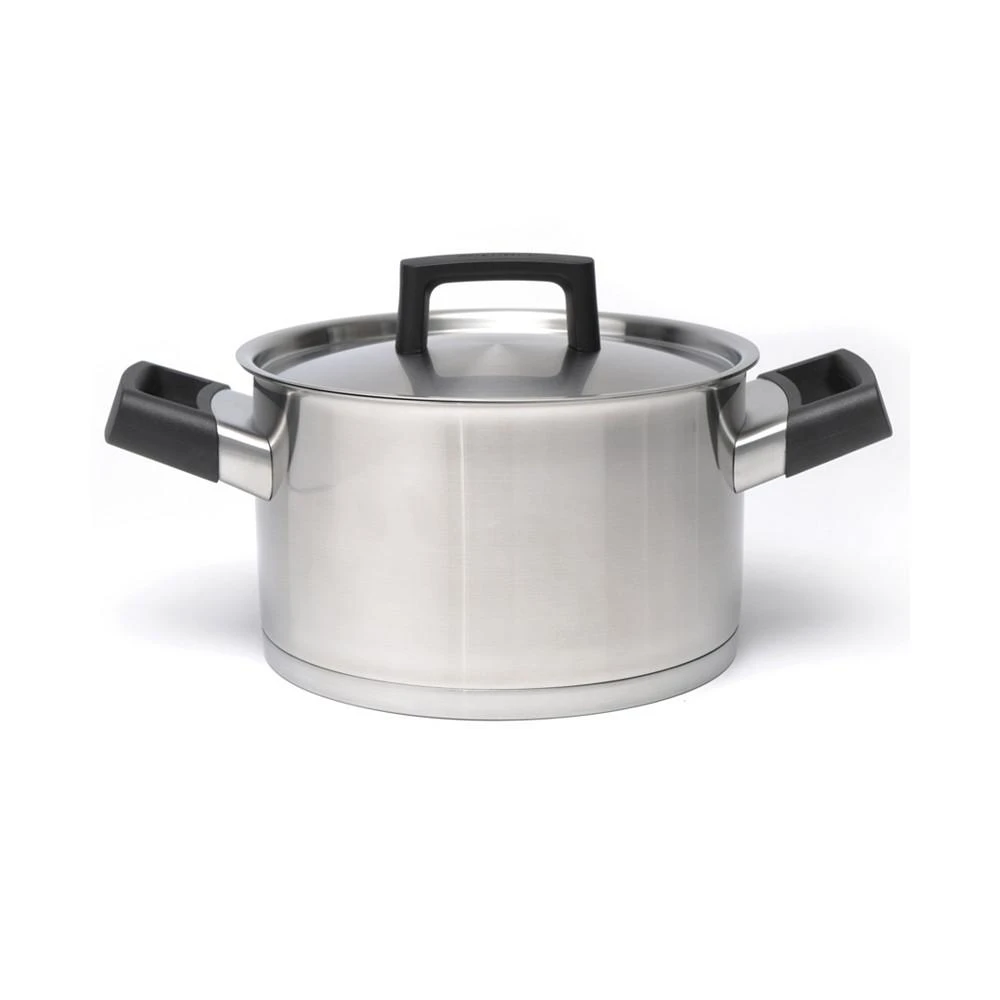 商品BergHOFF|Ron 8" Stainless Steel Covered Casserole,价格¥1248,第1张图片