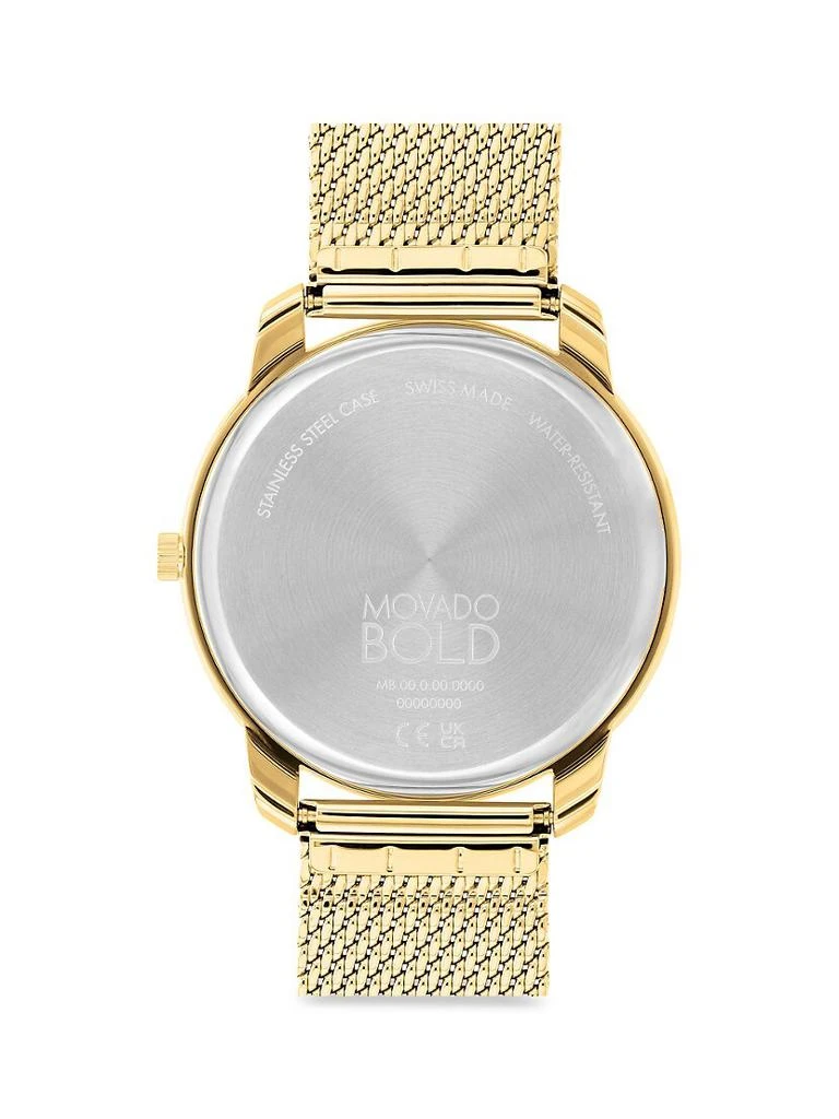 商品Movado|Bold Thin Ionic Light Gold-Plated Steel Bracelet Watch,价格¥5952,第3张图片详细描述