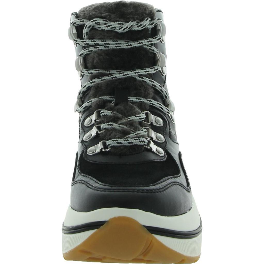 商品Tory Burch|Tory Burch Womens Gemini Link Leather Shearling Hiking Boots,价格¥1220-¥1838,第7张图片详细描述