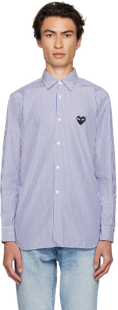 商品Comme des Garcons|海军蓝图案衬衫,价格¥2688,第1张图片
