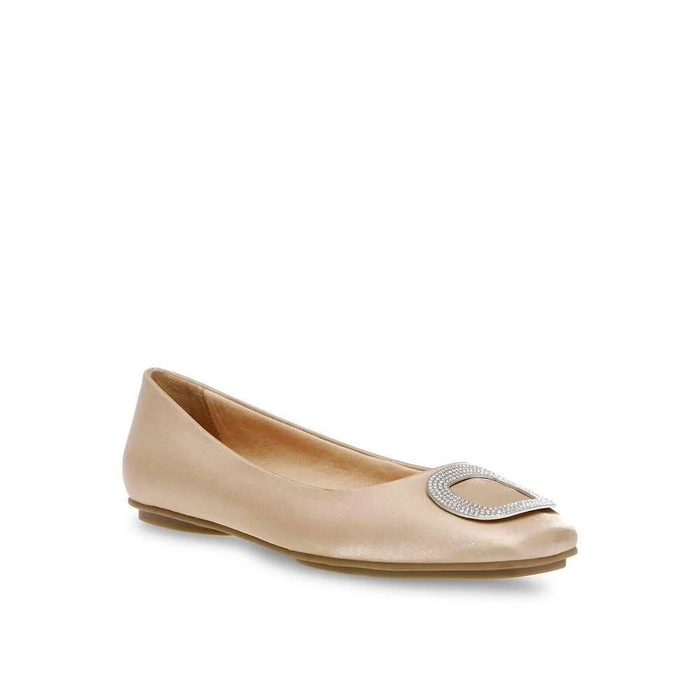 商品Anne Klein|Women's Ari-C Buckle Detail Ballet Flats,价格¥384,第1张图片