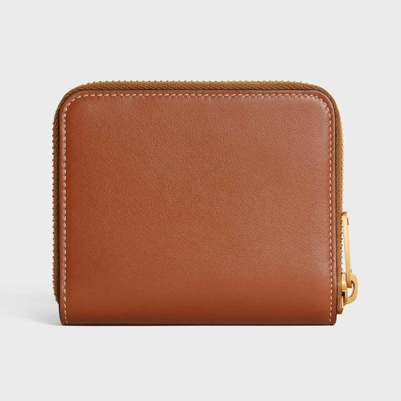 商品Celine|【预售3-7天】CELINE赛琳 女士棕色小牛皮钱包,价格¥4539,第5张图片详细描述