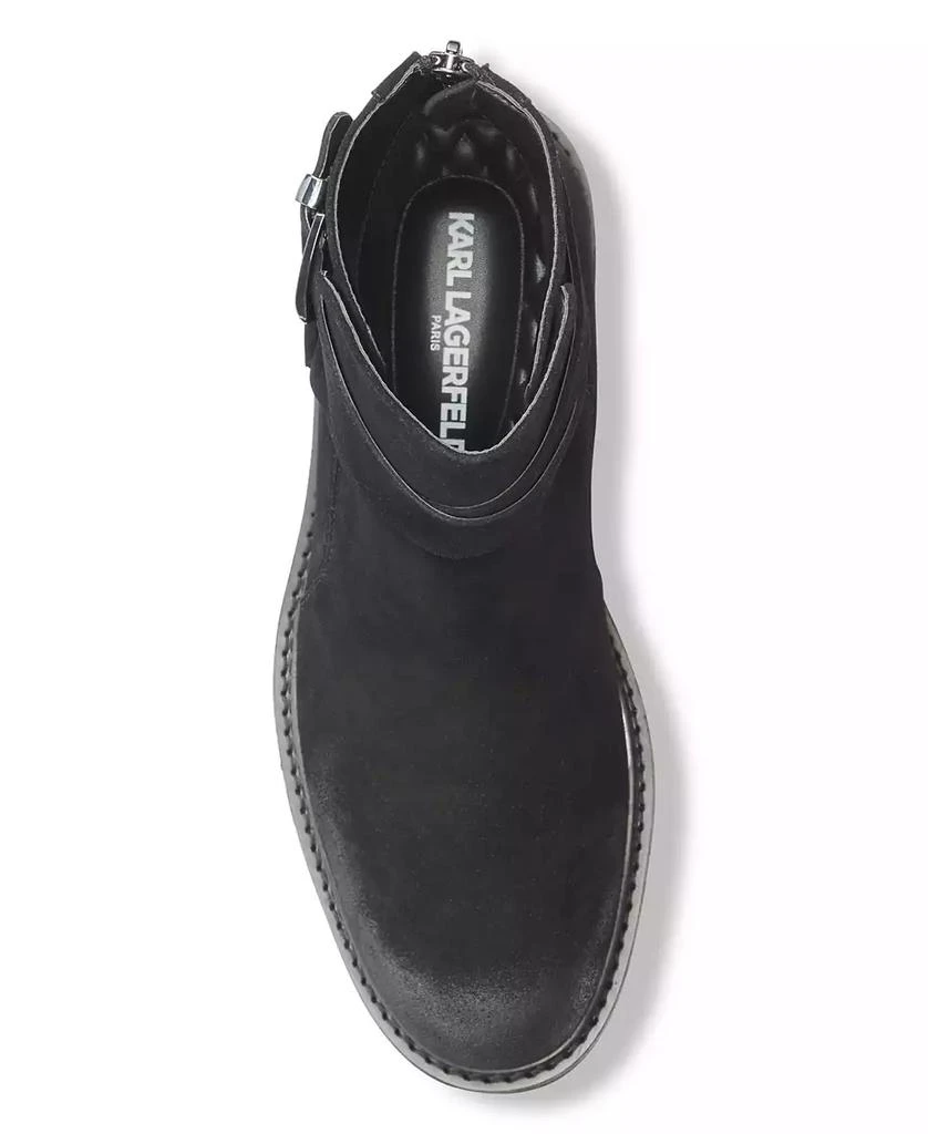 商品Karl Lagerfeld Paris|Karl Lagerfeld Men's Suede Harness Tire Tread Sole Boot,价格¥1402,第4张图片详细描述