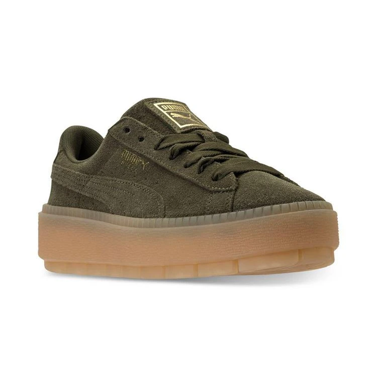 商品Puma|Women's Suede Platform Rugged Casual Sneakers from Finish Line,价格¥555,第1张图片