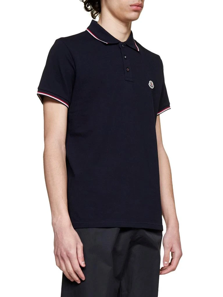 商品Moncler|Moncler Logo Patch Short-Sleeved Polo Shirt,价格¥1737-¥1930,第4张图片详细描述
