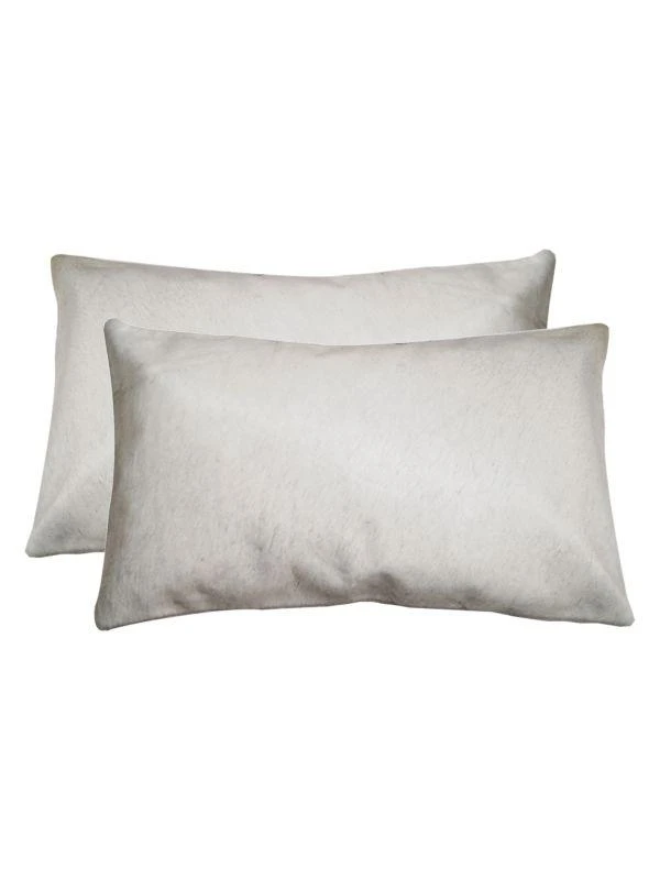 商品Natural|2-Pack Rectangular Cowhide Pillow Set,价格¥1112,第1张图片