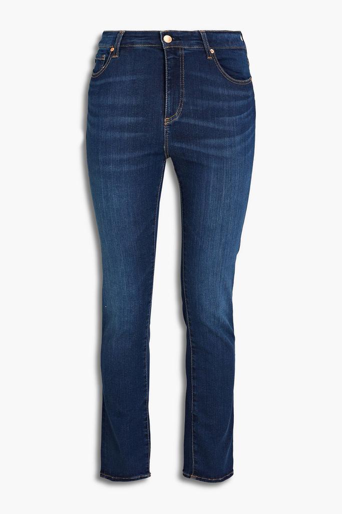 商品AG Jeans|Mari faded high-rise straight-leg jeans,价格¥1156,第1张图片