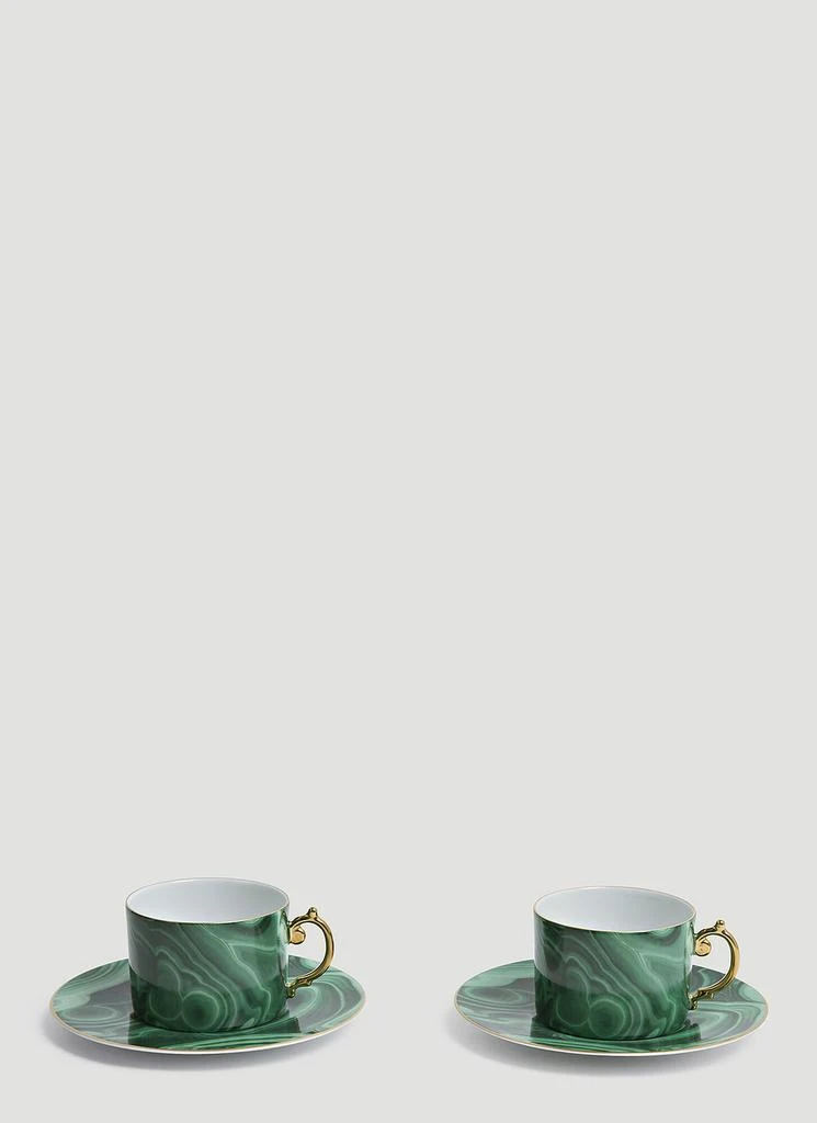 商品L'Objet|Malachite Teacup and Saucer Set,价格¥2766,第3张图片详细描述