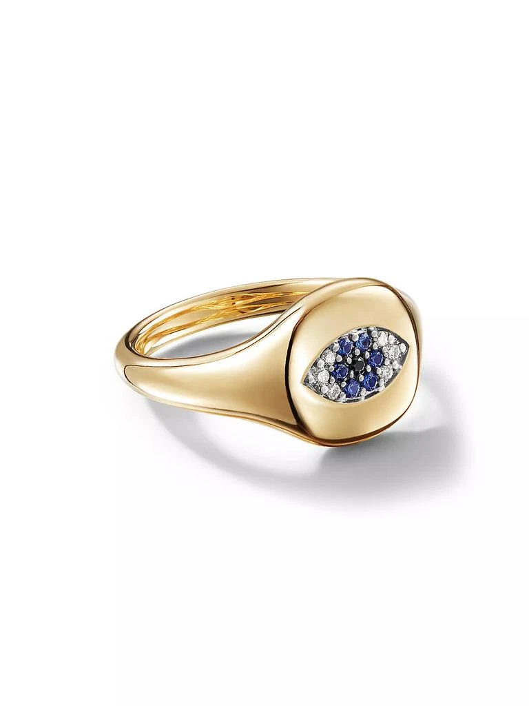 商品David Yurman|Cable Collectibles Evil Eye Pinky Ring in 18K Yellow Gold,价格¥12371,第1张图片