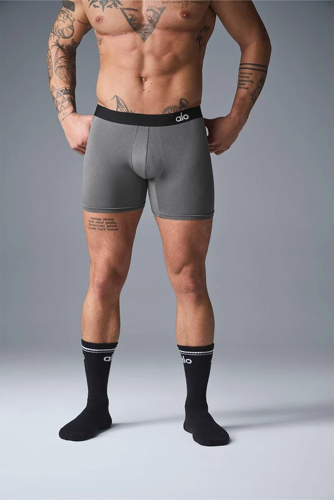 商品Alo|Day and Night Boxer - Grey,价格¥210,第4张图片详细描述