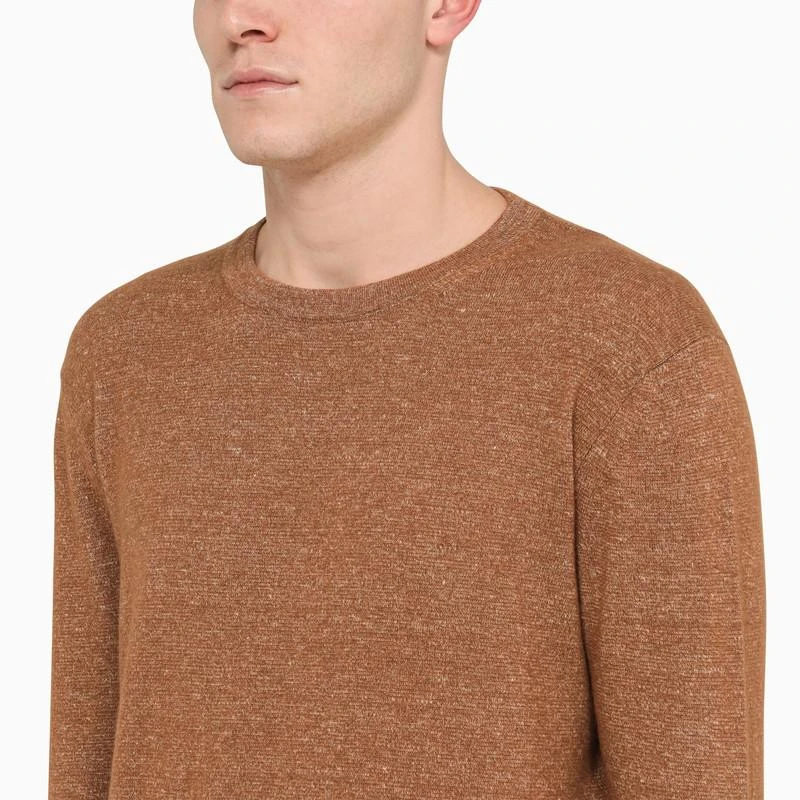 商品Zegna|Brown cashmere sweater,价格¥3387,第4张图片详细描述