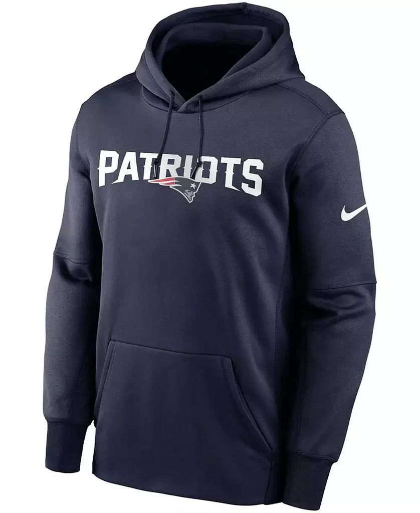 商品NIKE|Men's Navy New England Patriots Fan Gear Wordmark Performance Pullover Hoodie,价格¥456,第2张图片详细描述