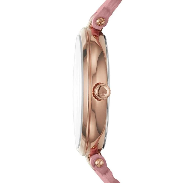 商品Kate Spade|Women's Holland Pink Leather Strap Watch 34mm,价格¥730,第2张图片详细描述