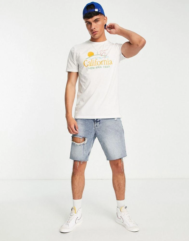 商品New Era|New Era California print t-shirt in white,价格¥116,第3张图片详细描述