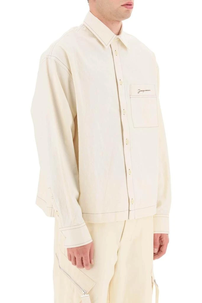 商品Jacquemus|'LA CHEMISE PAPIER' COTTON SHIRT,价格¥2122,第3张图片详细描述