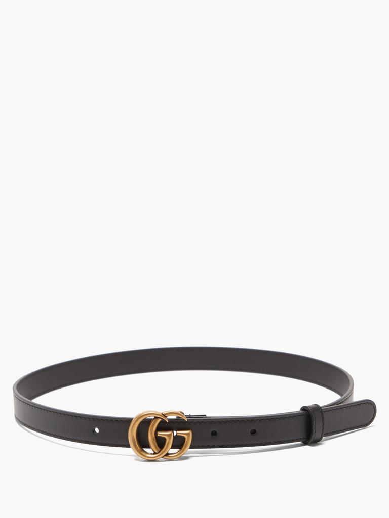 商品Gucci|GG-logo leather belt,价格¥2591,第5张图片详细描述