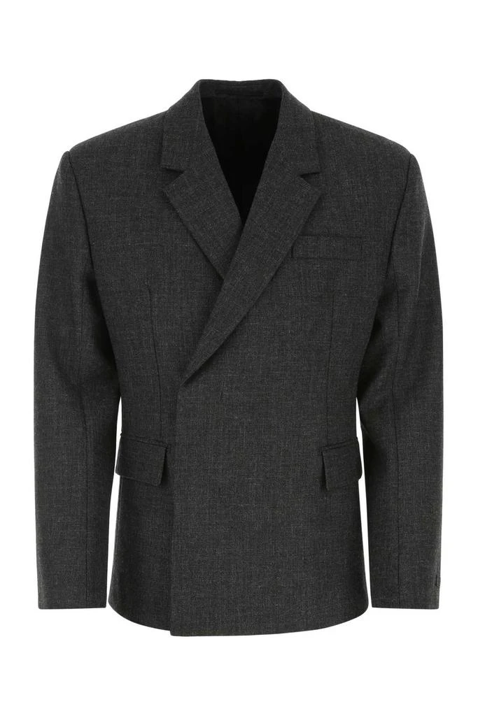 商品Prada|Prada Double-Breasted Long Sleeved Blazer,价格¥15823,第1张图片