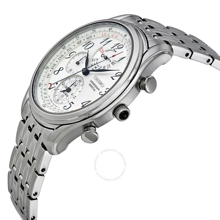 商品Seiko|Chronograph Alarm Quartz Silver Dial Men's Watch SPC251P1,价格¥1468,第2张图片详细描述
