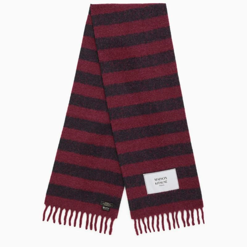 商品Maison Kitsune|Striped wool scarf,价格¥519,第1张图片