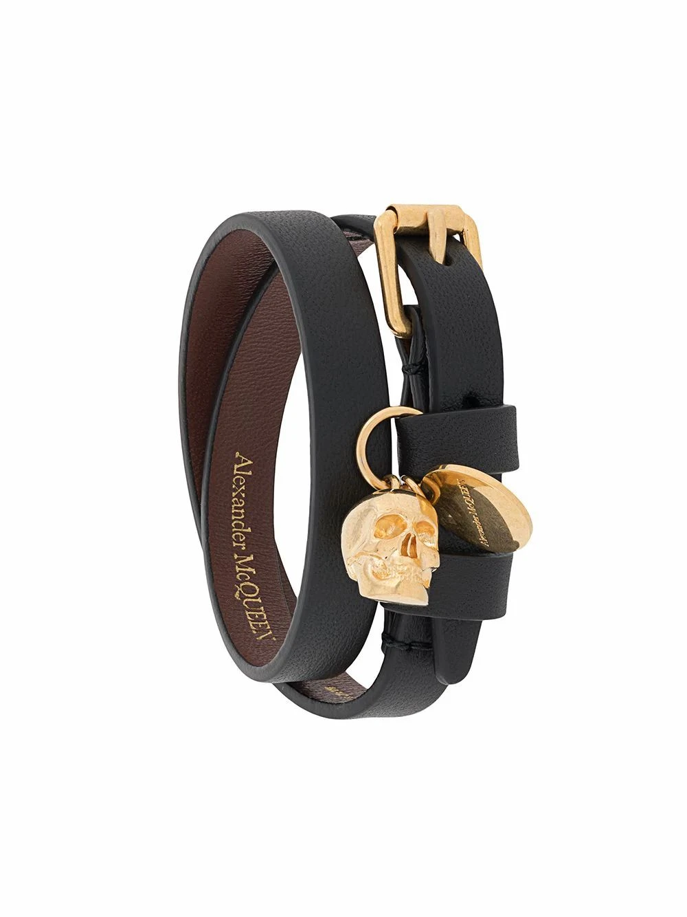 商品【商品预售7天】 Alexander McQueen|Alexander McQueen 女士手链手镯 630990ASD0O1000 黑色,价格¥1259,第3张图片详细描述