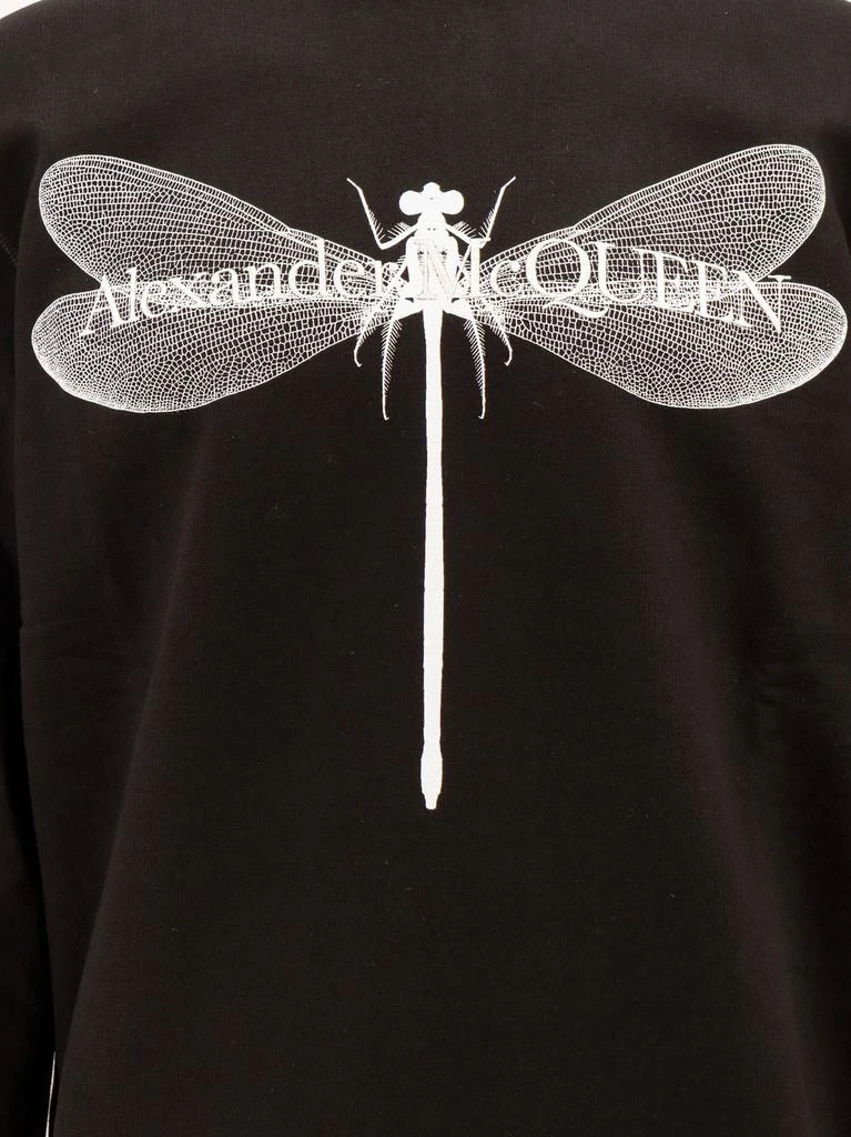 商品Alexander McQueen|Alexander McQueen Dragonfly Printed Crewneck Sweatshirt,价格¥3825,第3张图片详细描述