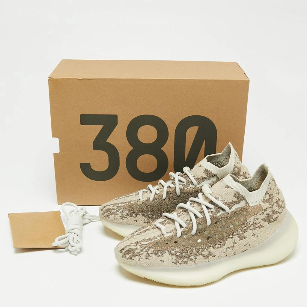 Yeezy x Adidas Beige/Brown Knit Fabric Yeezy Boost 380 Pyrite Sneakers Size 41 1/3 商品