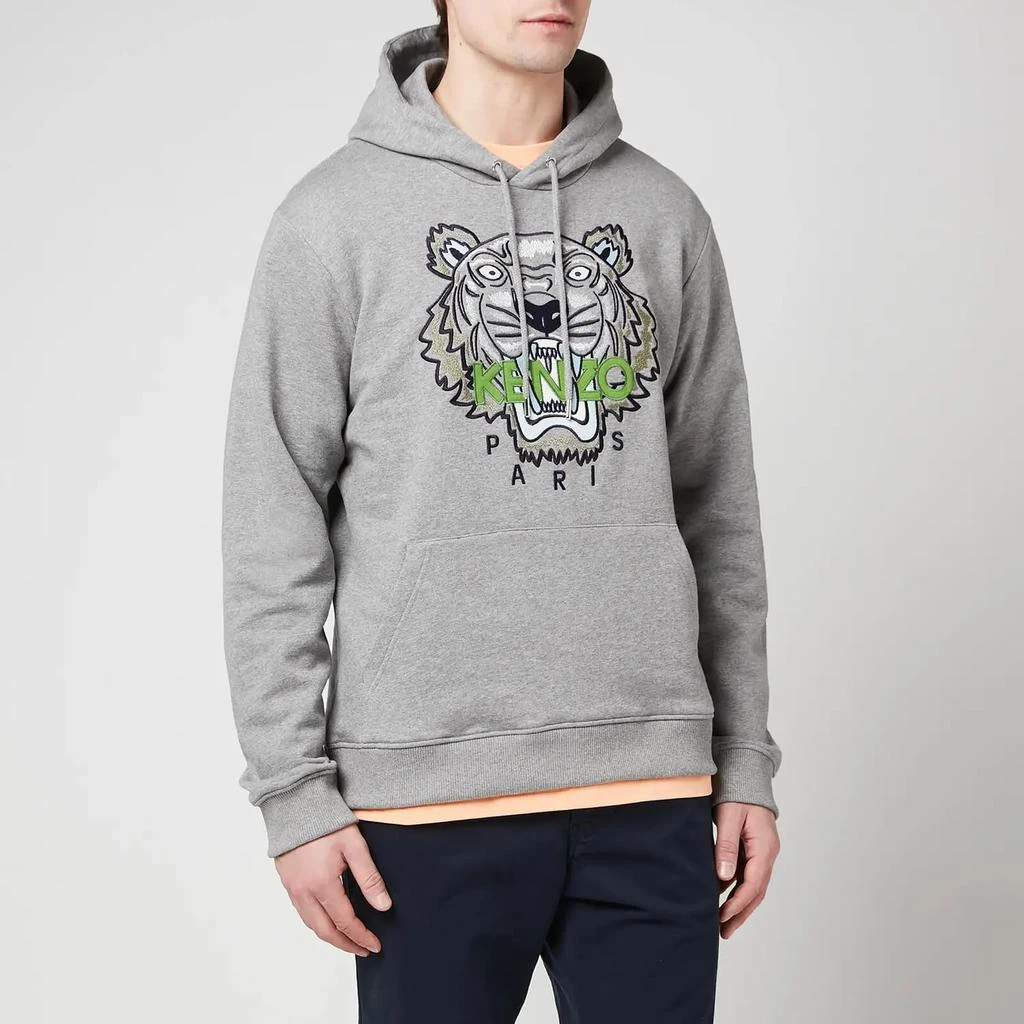 商品Kenzo|KENZO Men's Tiger Original Hoodie - Dove Grey,价格¥1207,第1张图片