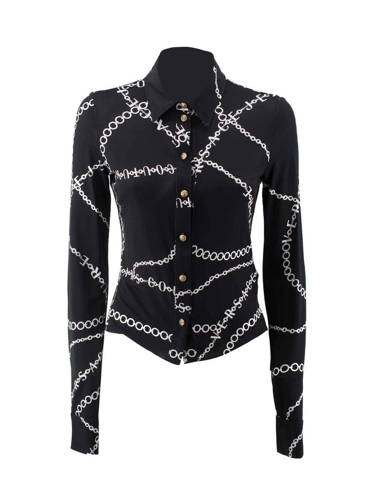 商品Versace|Versace Jeans Couture Necklace Print Long-Sleeved Shirt,价格¥2366,第1张图片