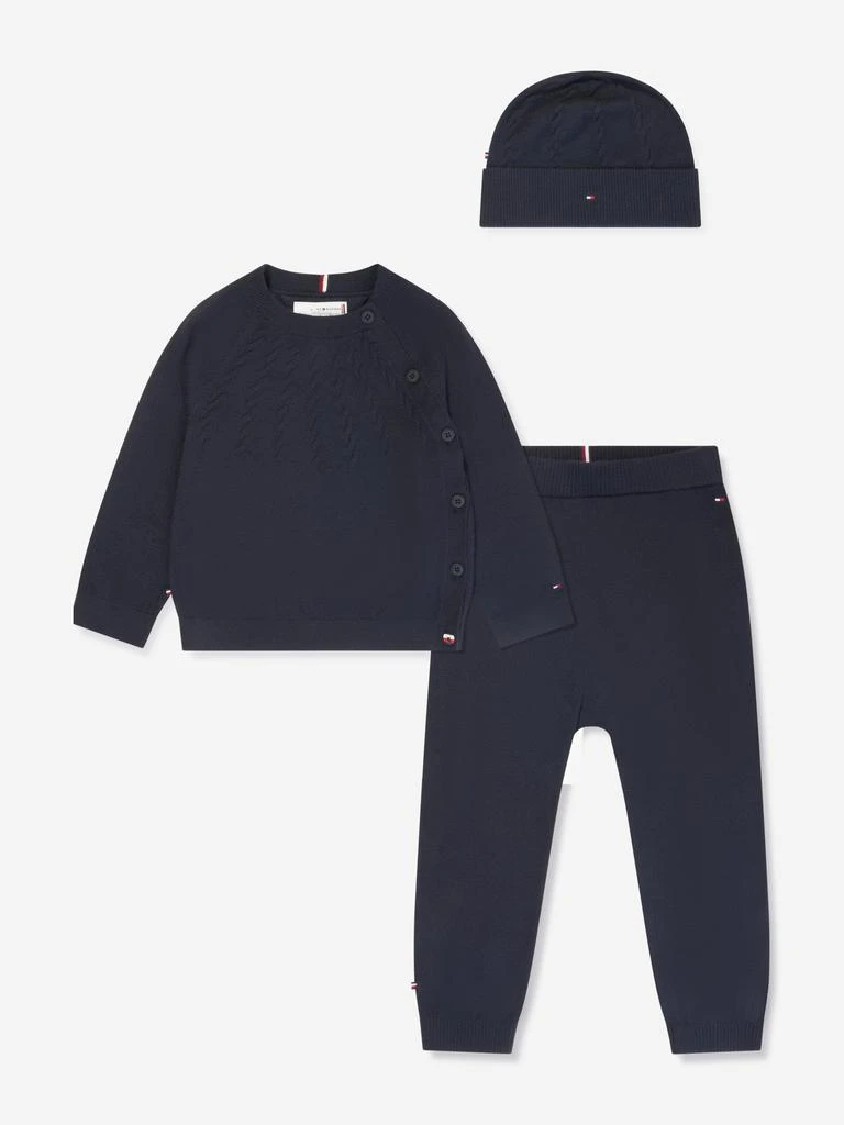 商品Tommy Hilfiger|Tommy Hilfiger Baby 3 Piece Outfit Gift Set in Navy,价格¥539,第1张图片