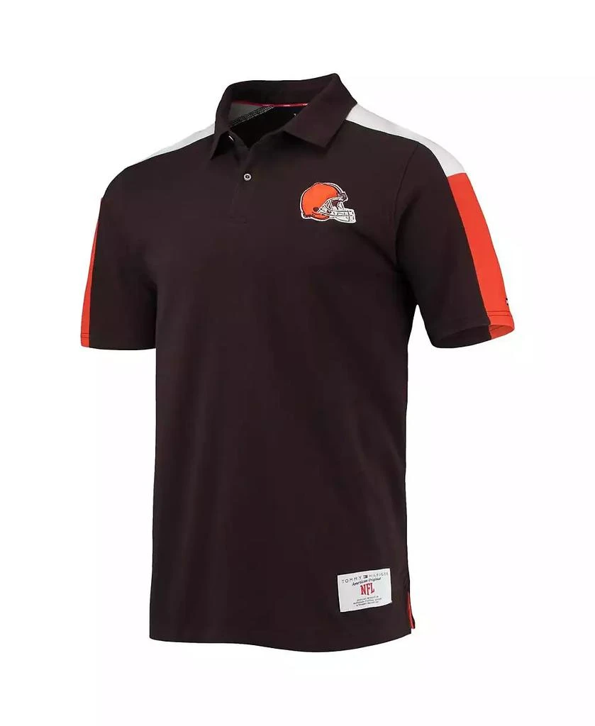 商品Tommy Hilfiger|Men's Brown, Orange Cleveland Browns Logan Polo Shirt,价格¥390,第2张图片详细描述