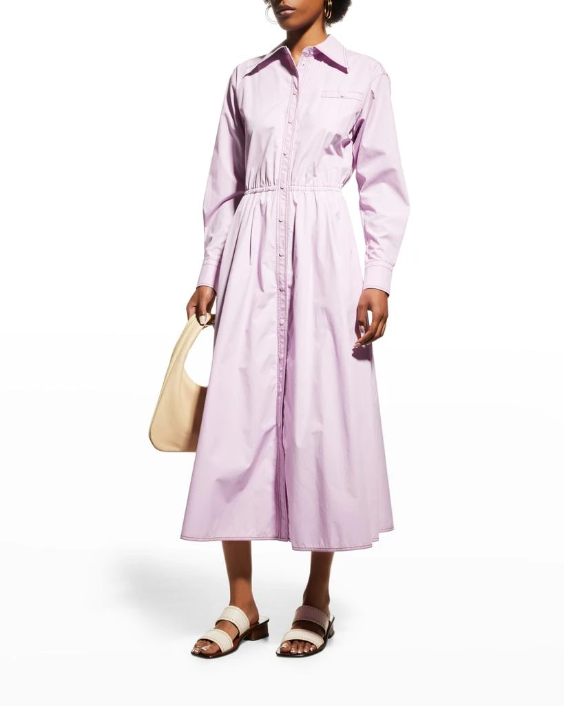 商品Tory Burch|Eleanor Poplin Button-Down Dress,价格¥2620,第3张图片详细描述