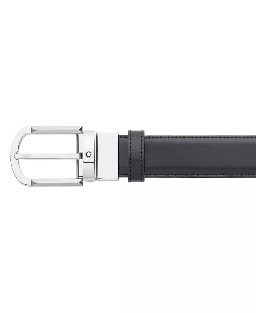 商品MontBlanc|Men's Black & Brown Reversible Leather Belt,价格¥3167,第4张图片详细描述