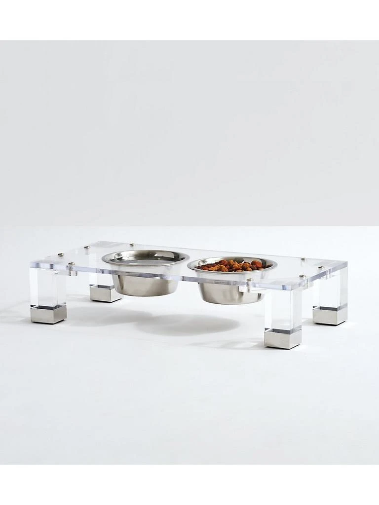 商品Hiddin|Glam Clear Double Bowl Pet Feeder,价格¥1489,第4张图片详细描述