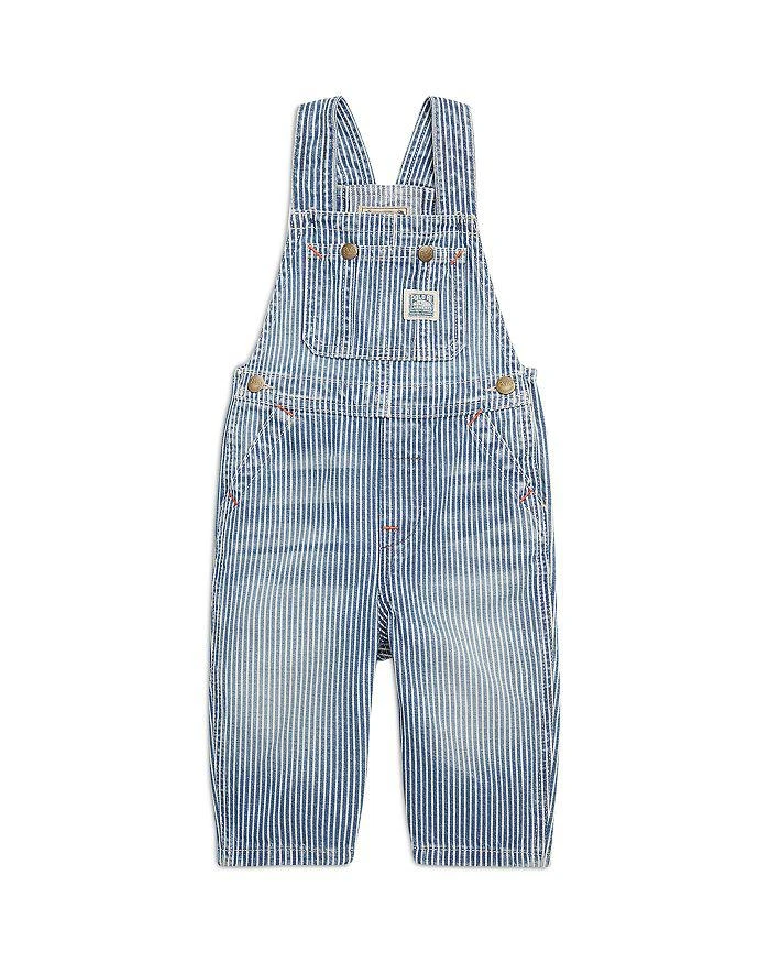 商品Ralph Lauren|Boys' Striped Cotton Denim Overall - Baby,价格¥483,第1张图片详细描述