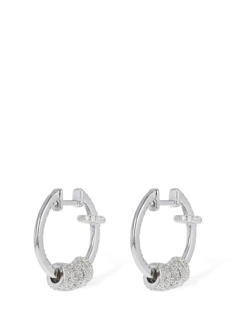 商品apm Monaco|Crystal Hoop Earrings W/ Rings,价格¥1730,第3张图片详细描述