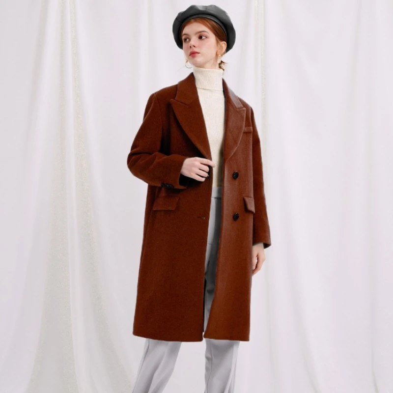 Freya Wool Coat - Cinnamon | Freya羊毛大衣 - 深棕色 商品