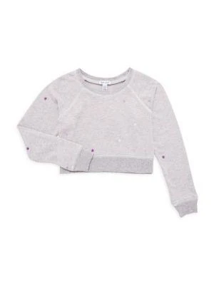 商品Splendid|Girl's Star Embroidered Sweatshirt,价格¥121,第1张图片