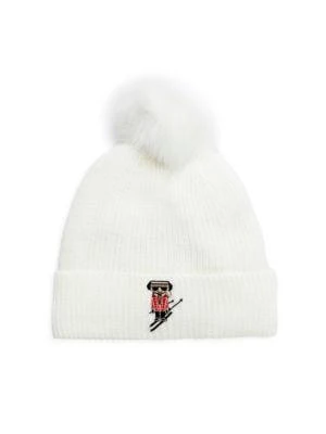 商品Karl Lagerfeld Paris|Apres Ski Faux Fur Pom Beanie,价格¥120,第1张图片