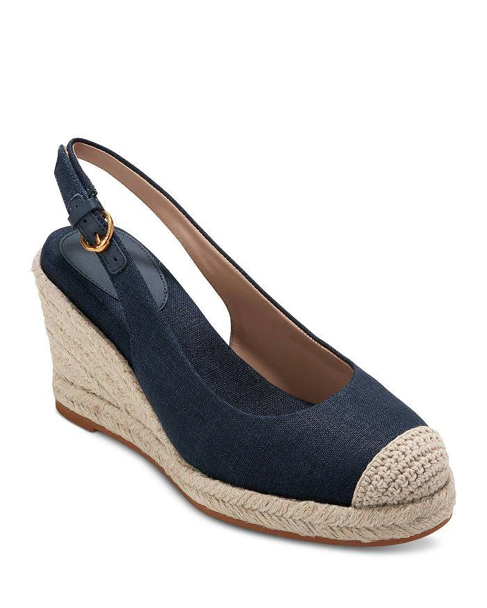 商品Cole Haan|Women's Slip On Slingback Espadrille Wedge Pumps,价格¥1272,第1张图片