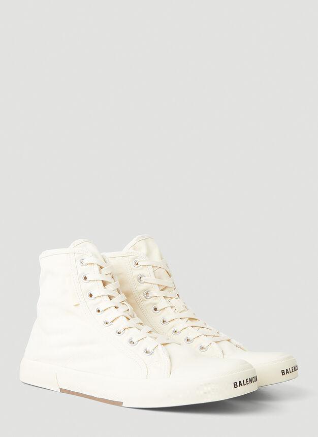商品Balenciaga|Paris High Top Sneakers in White,价格¥3143,第4张图片详细描述