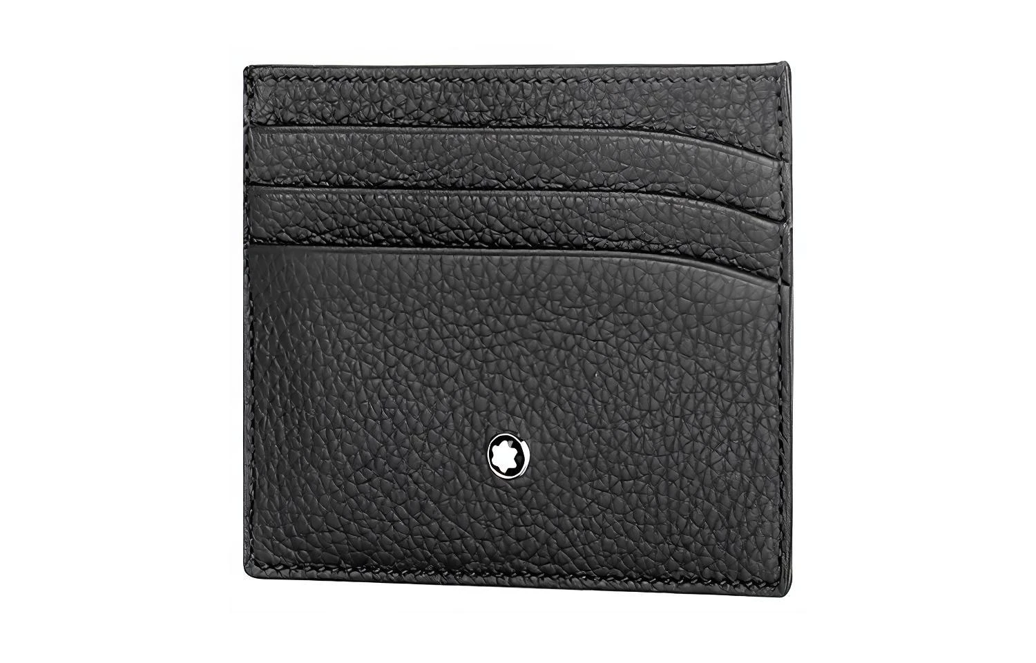 商品[国内直发] MontBlanc|万宝龙 大班系列 颗粒软皮敞口开合多卡槽 皮革 卡包 男款 黑色,价格¥1260,第4张图片详细描述
