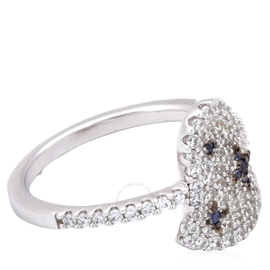 商品apm Monaco|Ladies Sterling Silver With White / Blue Crystal Ring,价格¥313,第2张图片详细描述