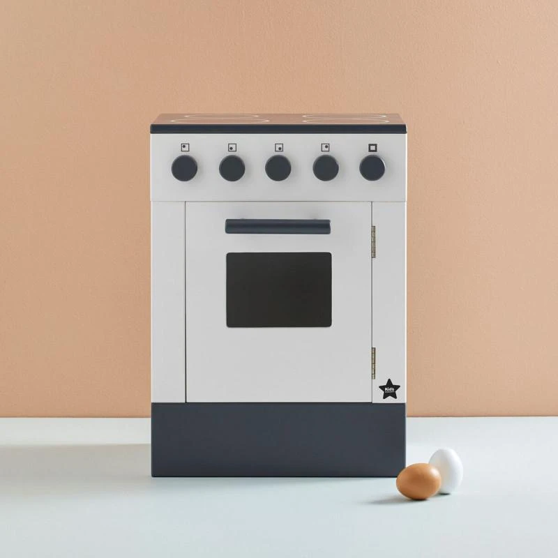 商品Kids Concept|Wooden toy stove in white and black,价格¥699,第2张图片详细描述