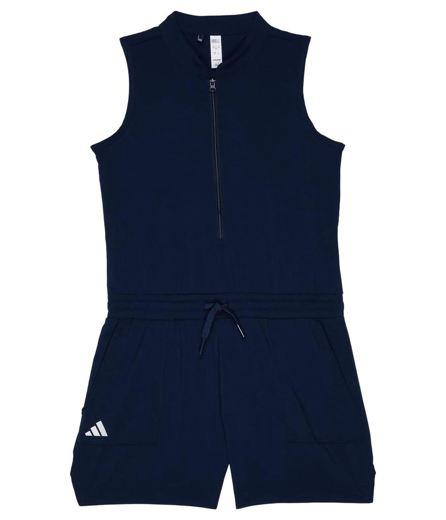 商品Adidas|1/2 Zip Short Sleeve Romper (Little Kids/Big Kids),价格¥496,第1张图片