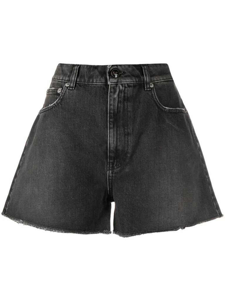 商品SEMICOUTURE|SEMICOUTURE Cotton denim shorts,价格¥907,第1张图片