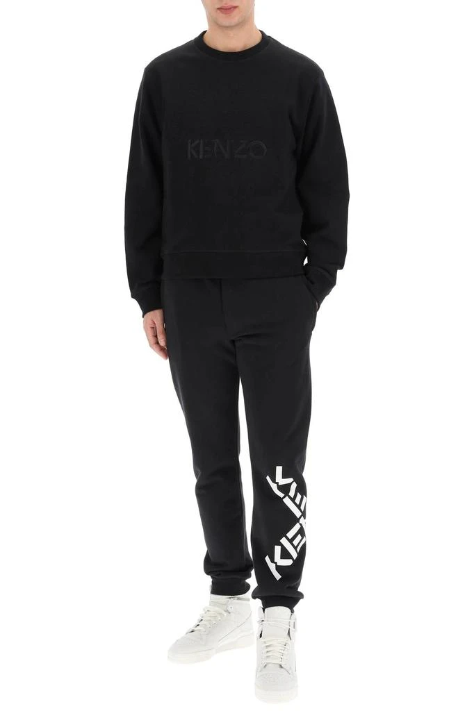 商品Kenzo|字母图案宽松运动长裤 男款 黑色,价格¥1054,第2张图片详细描述