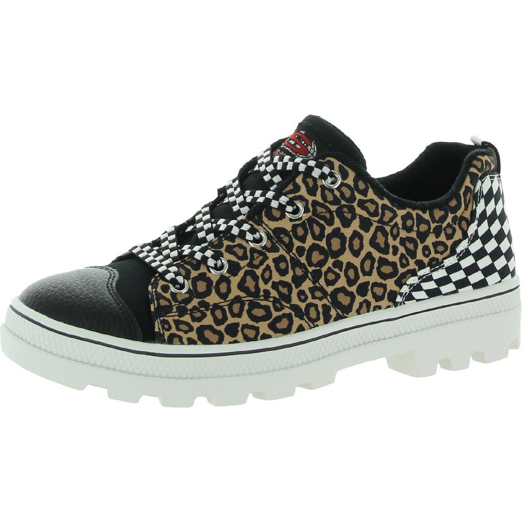 Skechers Womens Pattern Player Canvas Lace Up Casual and Fashion Sneakers商品第1张图片规格展示