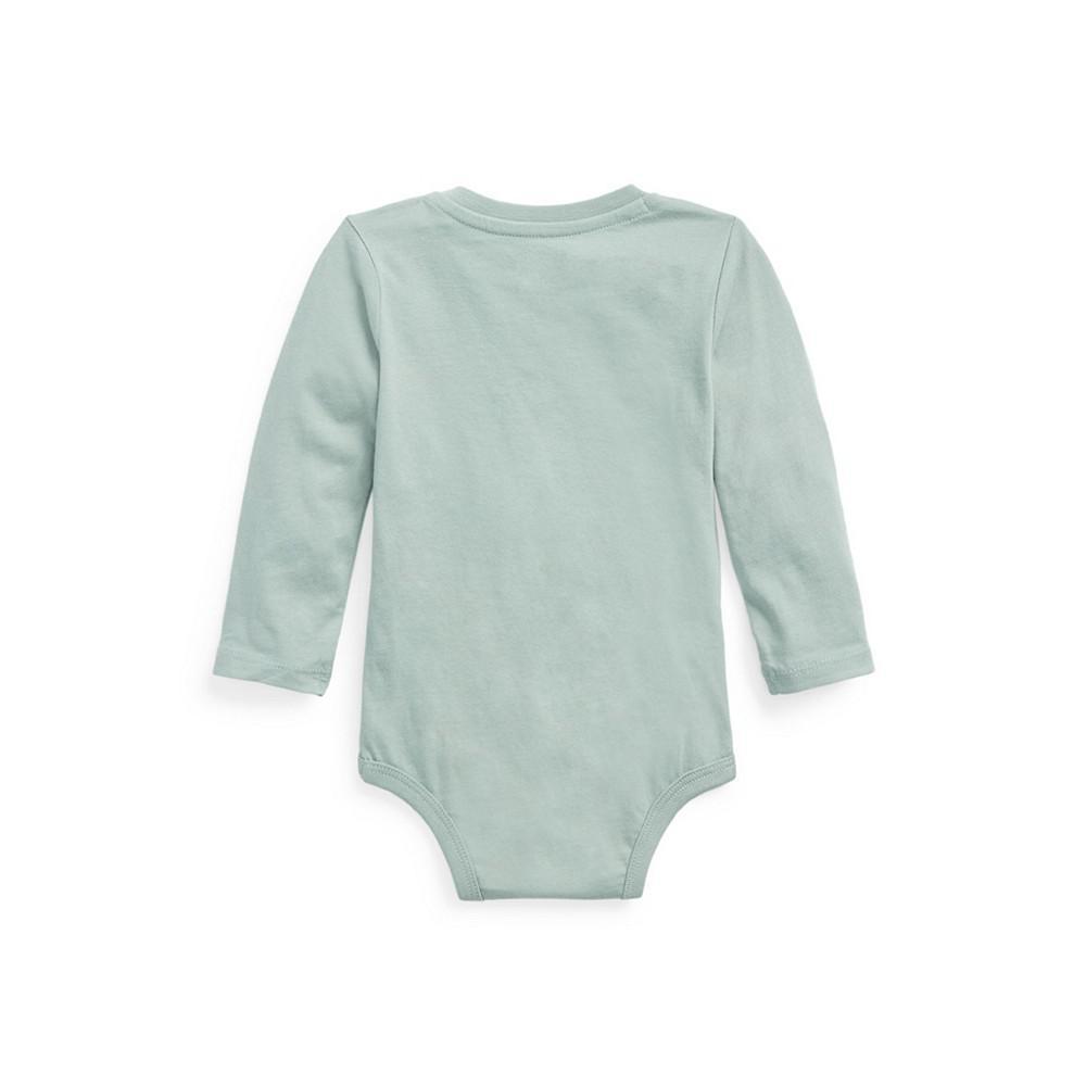 商品Ralph Lauren|Baby Boys Long-Sleeve Bodysuit,价格¥182,第4张图片详细描述